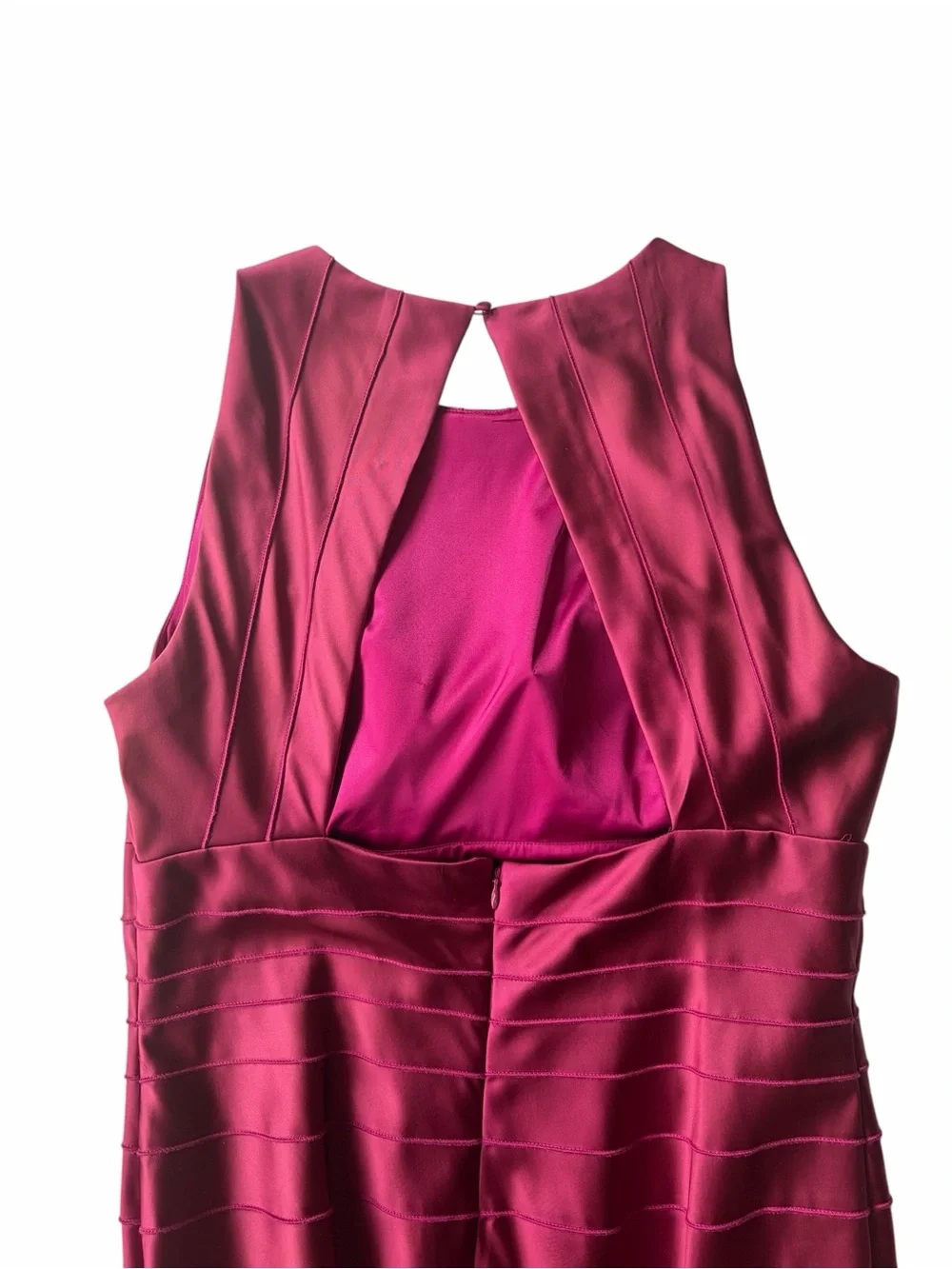 NWT- Kay Unger Magenta Mermaid Formal Gown Size-14 - Picture 3 of 10